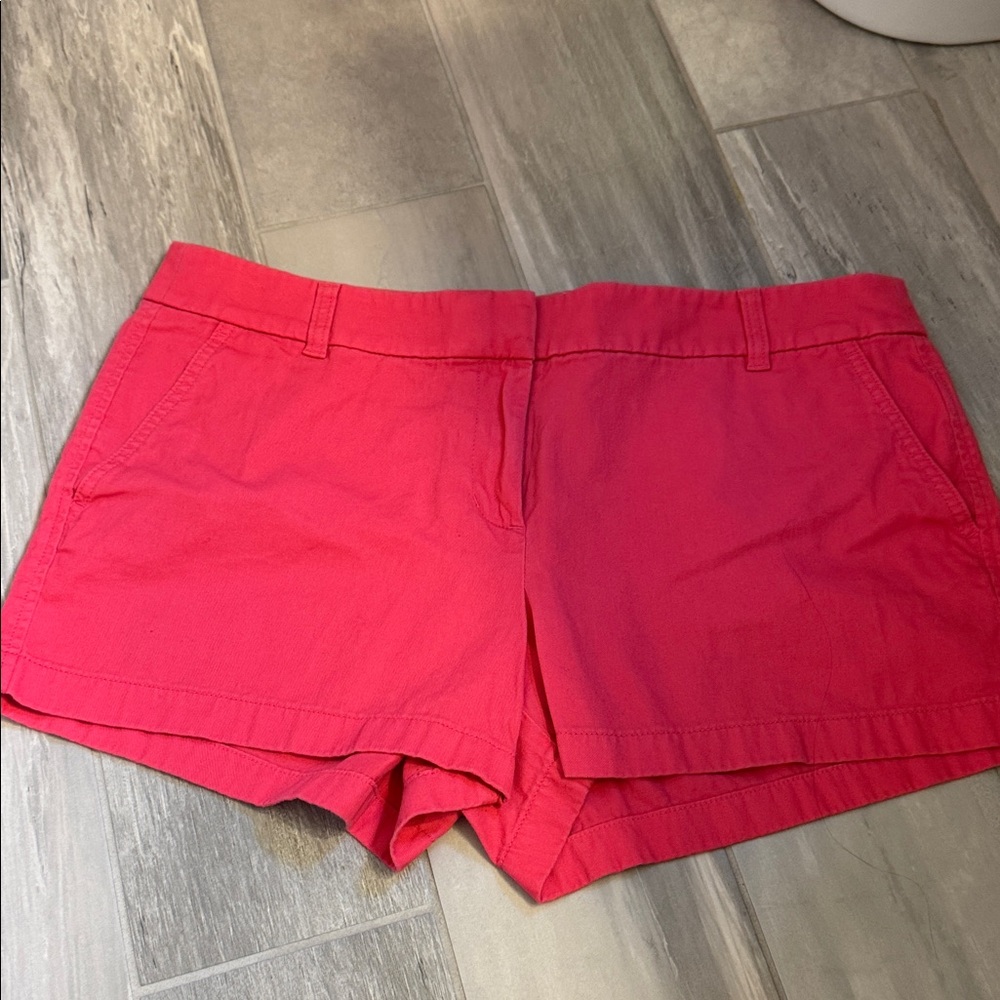 J. Crew Pink High-Rise Cotton Shorts